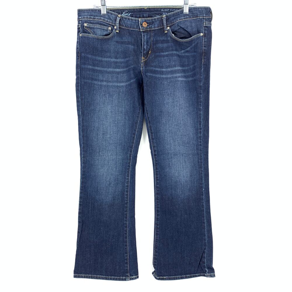 Levi's Slight Curve Skinny Boot Jeans Womens Size 32 X 30 Medium Wash Low Rise - Picture 1 of 7